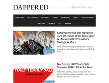Tablet Screenshot of dappered.com
